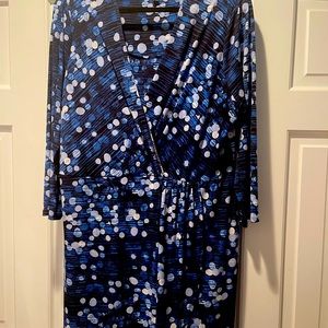 The Limited Blue Dot Dress